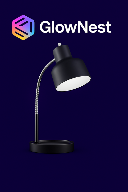 🛋️GlowNest™ Smart LED Desk Lamp with Built-In Charging Port