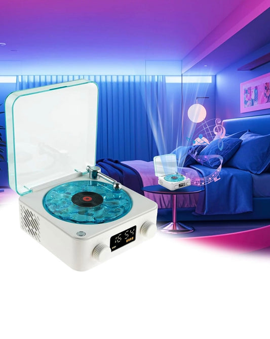 🎵🌈 RetroGlow™ LED Vinyl Record Player + Bluetooth