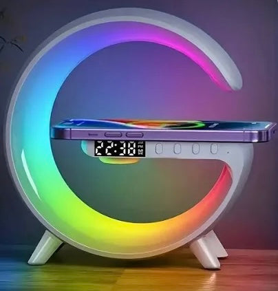 🌟 GlowNest Halo Wireless Speaker & Sunrise Alarm Clock
