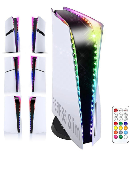 🎮PS5 RGB LED Light Strip Kit – Customizable Colors for PlayStation 5 Console with Remote